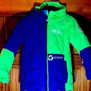 EUC Kids Size 10 Picture Organic Clothing Hooded Ski Jacket